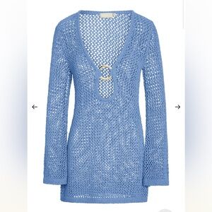 Monday Swimwear MONTEGO MINI DRESS - AZURE PETIT CROCHET